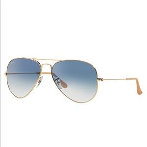 BLUE/GOLD AVIATOR RAYBANS